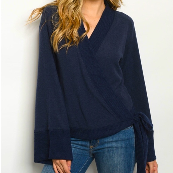 The Carmen Crossover Sweater - Picture 1 of 2